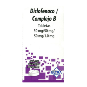 Diclofenaco/Complejo B tableta, caja 30 tabletas.