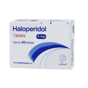 Haloperidol tabletas 20mg, caja c/20 tabletas.