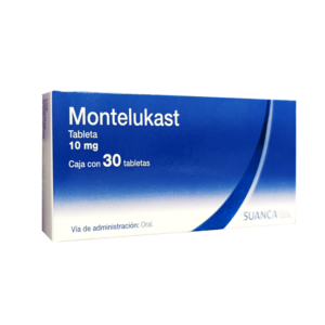 Montelukast tableta 10mg, caja 30 tabletas.