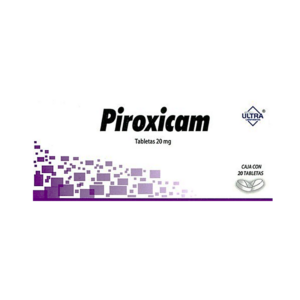 Piroxicam tableta 20mg, caja 20 tabletas.