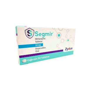 Segmir (mirtazapina) 30 mg Caja con 30 tabletas