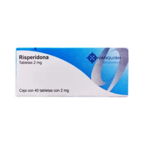 Risperidona tableta 2mg, caja 40 tabletas.