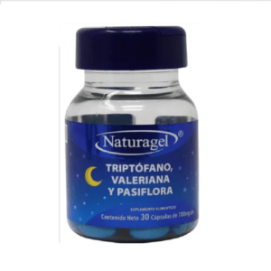 Triptofano/valeriana/pasiflora c?psula 700mg, frasco 30 c?psulas.