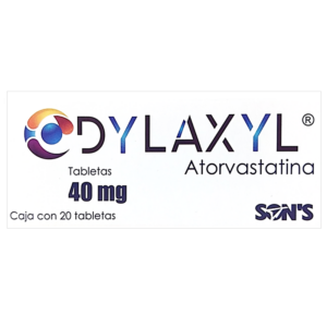 Dylaxyl (atorvastatina) tableta 40mg, caja 20 tabletas.