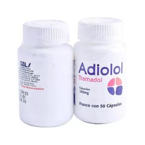 Adiolol (tramadol) capsula 100mg, frasco 50 capsulas.