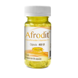 Afrodit (tocofersolan/Vit E) capsula 400ui, frasco 99 c?psulas.