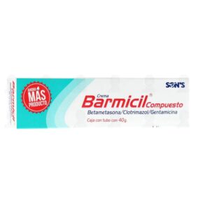 Barmicil compuesto (betametasona/clotrimazol/gentamicia) crema 50mg/1g/0.1g, tubo 40g.