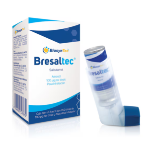 Bresaltec (salbutamol) aerosol inhalable, frasco 200 dosis