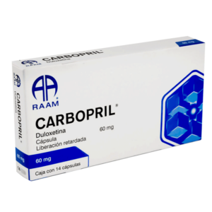 Carbopril (duloxetina) c?psula 60mg, caja 14 c?psulas.