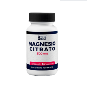 Citrato de Magnesio 500mg capsula frasco 60u healthyboost