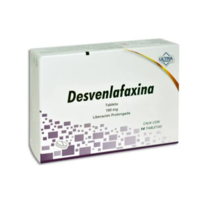 Desvenlafaxina tableta 100mg liberacion prolongada, caja 14 tabletas.
