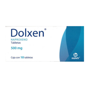 Dolxen (naproxeno) tableta 500mg, caja 10 tabletas.