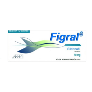 Figral (sildenafil) tableta 50mg, caja 10 tabletas.