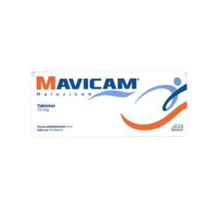 Mavicam (meloxicam) tableta 15mg, caja 10 tabletas.
