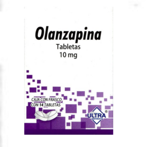 Olanzapina tableta 10mg, caja 14 tabletas.