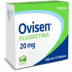 Ovisen (fluoxetina) tableta 20mg, caja 14 tabletas.