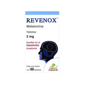 Revenox (melatonina) tableta 3mg, frasco 60 tabletas.
