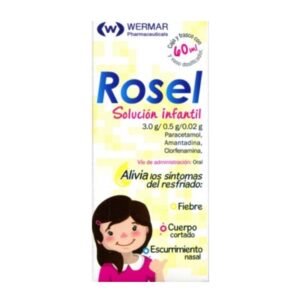 Rosel infantil (amantadina/clorfenamina/paracetamol) solucion frasco 60ml.