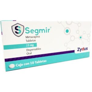 Segmir (mirtazapina) tableta 15mg, caja 10 tabletas.