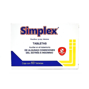 Simplex caja 60 tabletas.