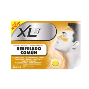 XL-3 antigripal, caja 10 tabletas.