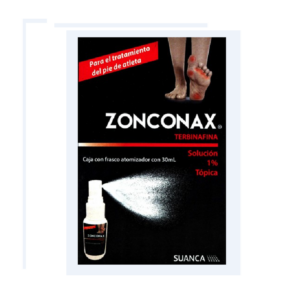 Zonconax (terbinafina) 1% atomizador, frasco 30ml.