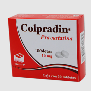 Colpradin (pravastatina) tableta 10mg, caja 30 tabletas.