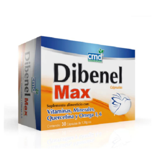 Dibenelmax (vitaminas) caja 30 capsulas.
