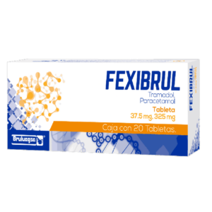 Fexibrul (tramadol/paracetamol) tableta 37.5mg/325mg, caja 20 tabletas.