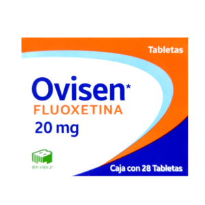 Ovisen (fluoxetina) tableta 20mg, caja 28 tabletas.