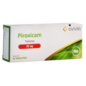 Piroxicam tableta 20mg, caja 20 tabletas.
