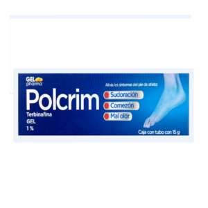 Polcrim (terbinafina) gel 1%, tubo 15g.