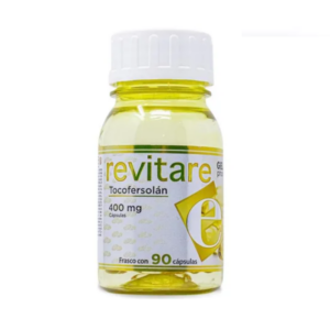 Revitare (tocofersolan) capsula 400mg, frasco 90 capsulas.